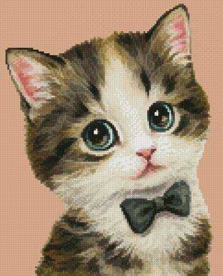 cross stitch pattern Mini Cat 67