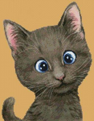 cross stitch pattern Mini Cat 68