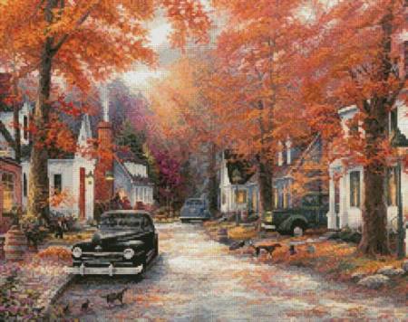 cross stitch pattern A Moment on Memory Lane (Crop 1)