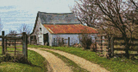 cross stitch pattern Mini Rustic Barn