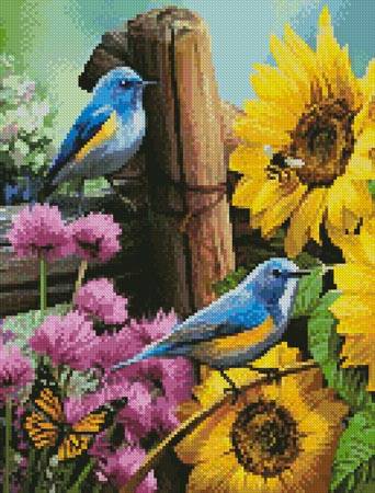 cross stitch pattern Mini Sunflower Garden