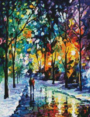 cross stitch pattern Mini Night Colors