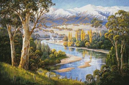 cross stitch pattern Murray Valley Campers