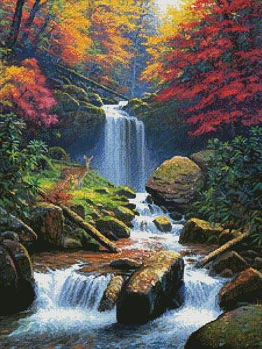 cross stitch pattern Mystic Falls 2