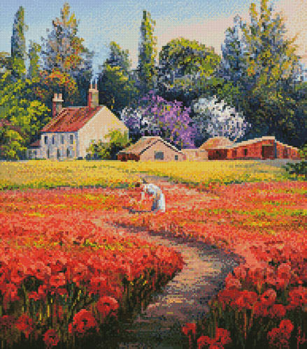 cross stitch pattern Not Forgotten (Crop)