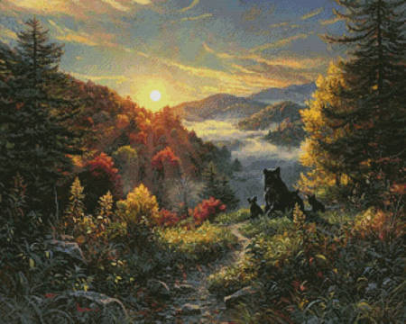 cross stitch pattern The New Day