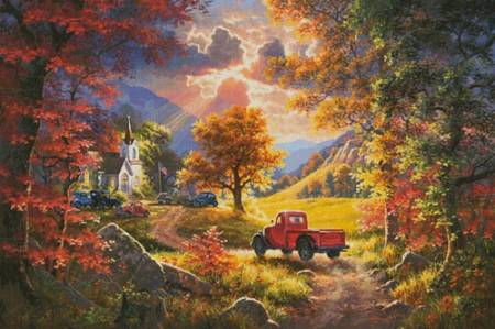 cross stitch pattern Old Time Religion (Large)