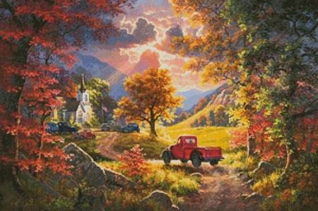 cross stitch pattern Old Time Religion