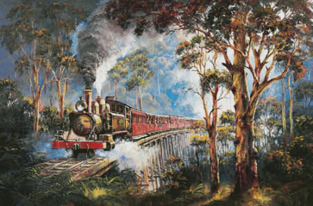 cross stitch pattern Puffing Billy (Large)