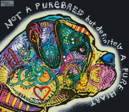 cross stitch pattern Pure Heart