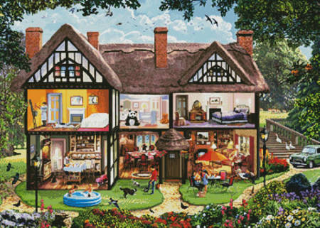 cross stitch pattern Summer House