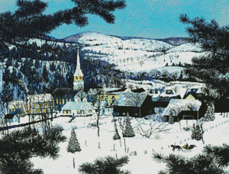 cross stitch pattern Silent Night East Corinth