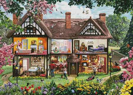 cross stitch pattern Spring House (Large)