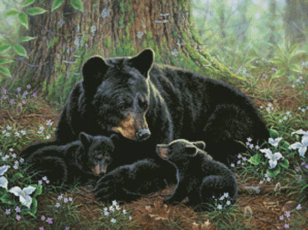 cross stitch pattern Tender Moments