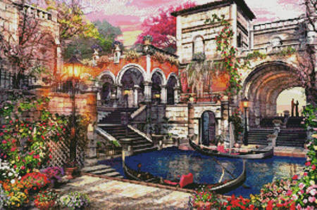 cross stitch pattern Venice Courtship