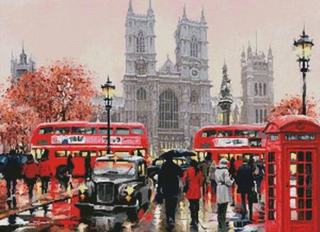 cross stitch pattern Westminster Abbey