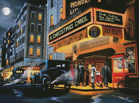 cross stitch pattern At the Cinema (Large)