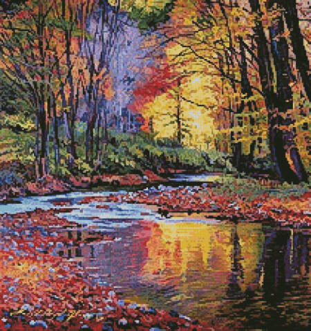 cross stitch pattern Autumn Prelude (Crop)
