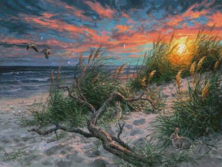 cross stitch pattern Beach Life (Large)