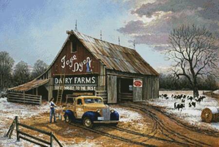 cross stitch pattern The Barn Painters