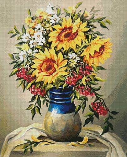 cross stitch pattern Bouquet of Summer