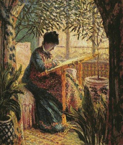 cross stitch pattern Camille Monet Embroidering