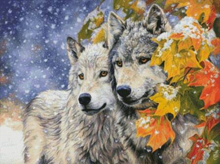 cross stitch pattern Early Snowfall