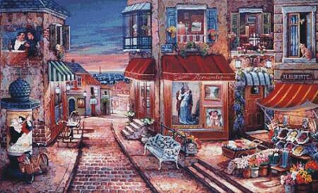 cross stitch pattern Galerie Romantique