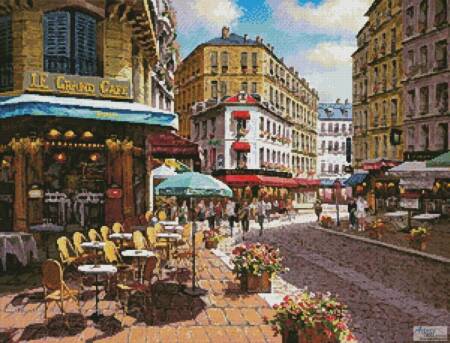 cross stitch pattern Le Grand Cafe