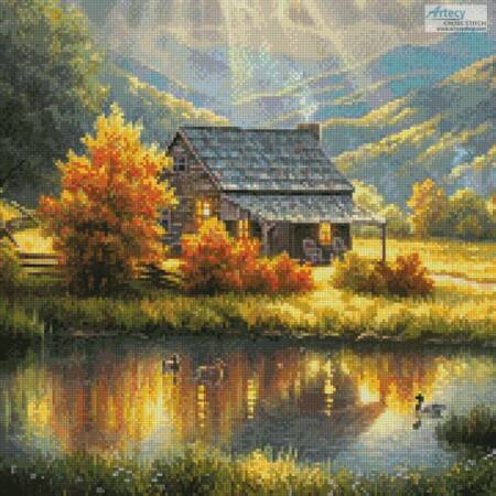 cross stitch pattern God Shed his Grace (Medium - Crop)