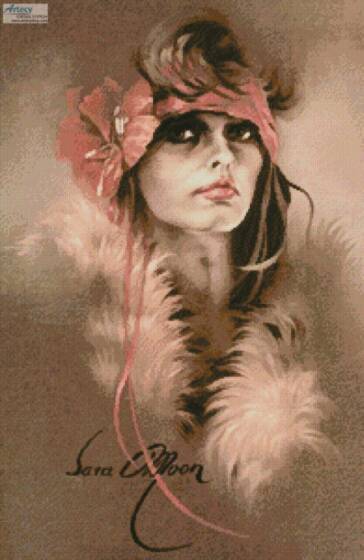 cross stitch pattern Her Eyes