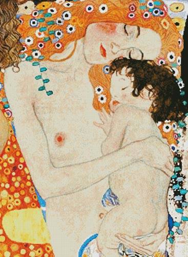 cross stitch pattern Mother and Child Painting