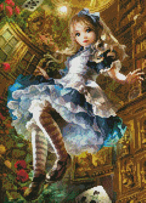 cross stitch pattern Mini Dear Alice (Crop)