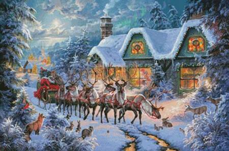 cross stitch pattern Magic of Christmas