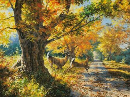 cross stitch pattern Morning Run (Large)