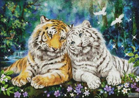 cross stitch pattern Morning Sanctuary