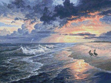 cross stitch pattern Mini Pelican Beach