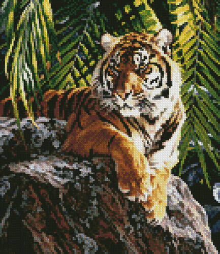cross stitch pattern Mini Sumatran Tigress