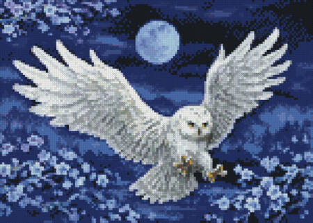 cross stitch pattern Mini White Owl