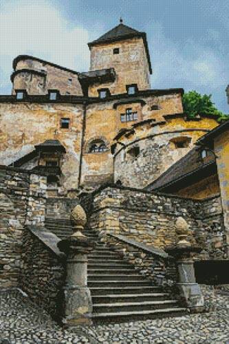 cross stitch pattern Orava Castle