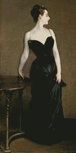 cross stitch pattern Portrait of Madame X