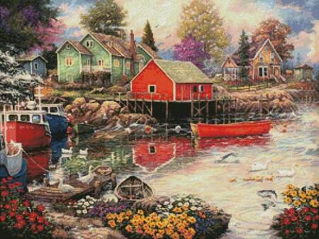 cross stitch pattern Quiet Cove