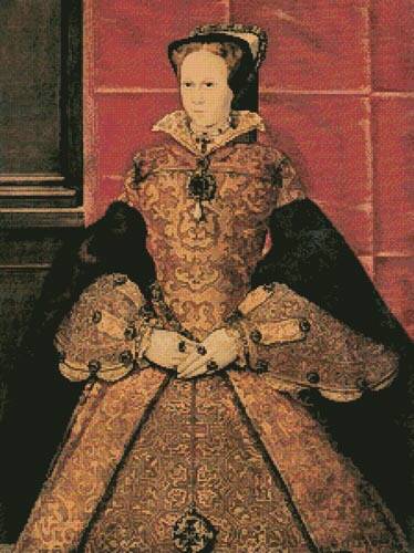 cross stitch pattern Queen Mary 1