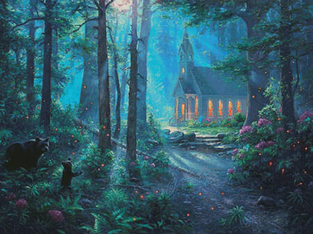 cross stitch pattern Summer Chapel (Large)