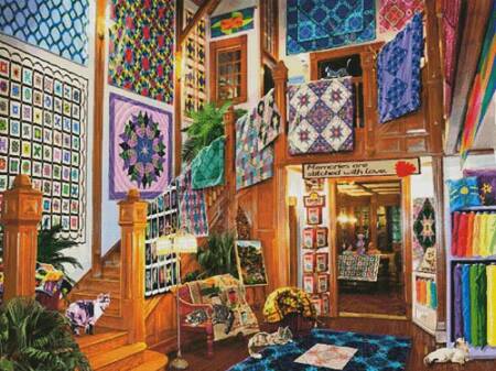 cross stitch pattern Stitched with Love (Large)