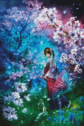 cross stitch pattern Waltz Saw Star