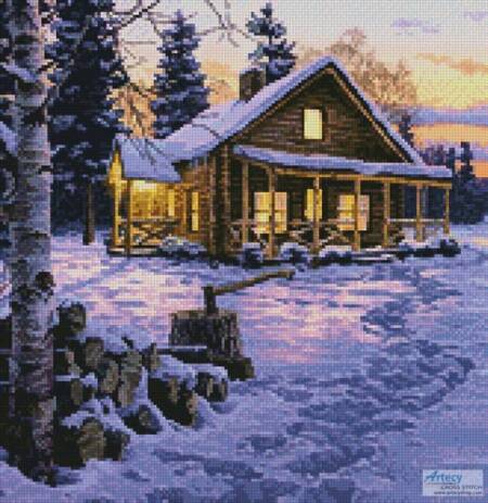 cross stitch pattern Winter Bliss (Crop)