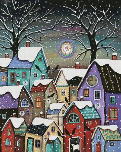 cross stitch pattern 9pm