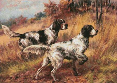 cross stitch pattern American Llewelyns on Point (Large)