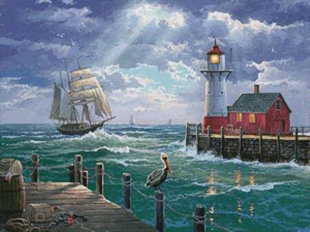 cross stitch pattern Coming Home